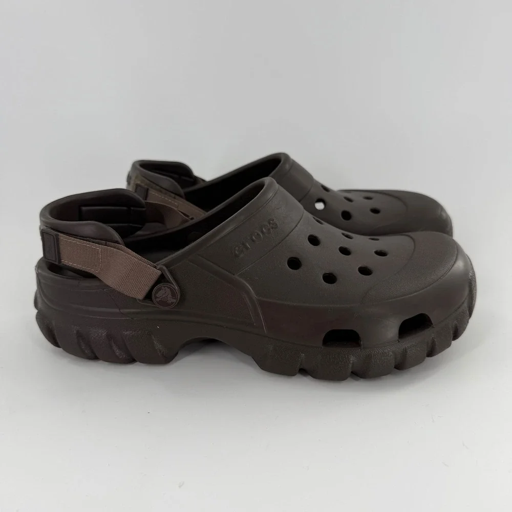 Crocs Offroad Sport Clog Espresso Brown Mens 10 Womens 12 Rugged Outdoor Sandal